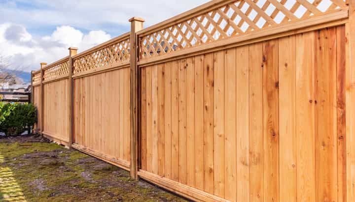 custom wood fence installation